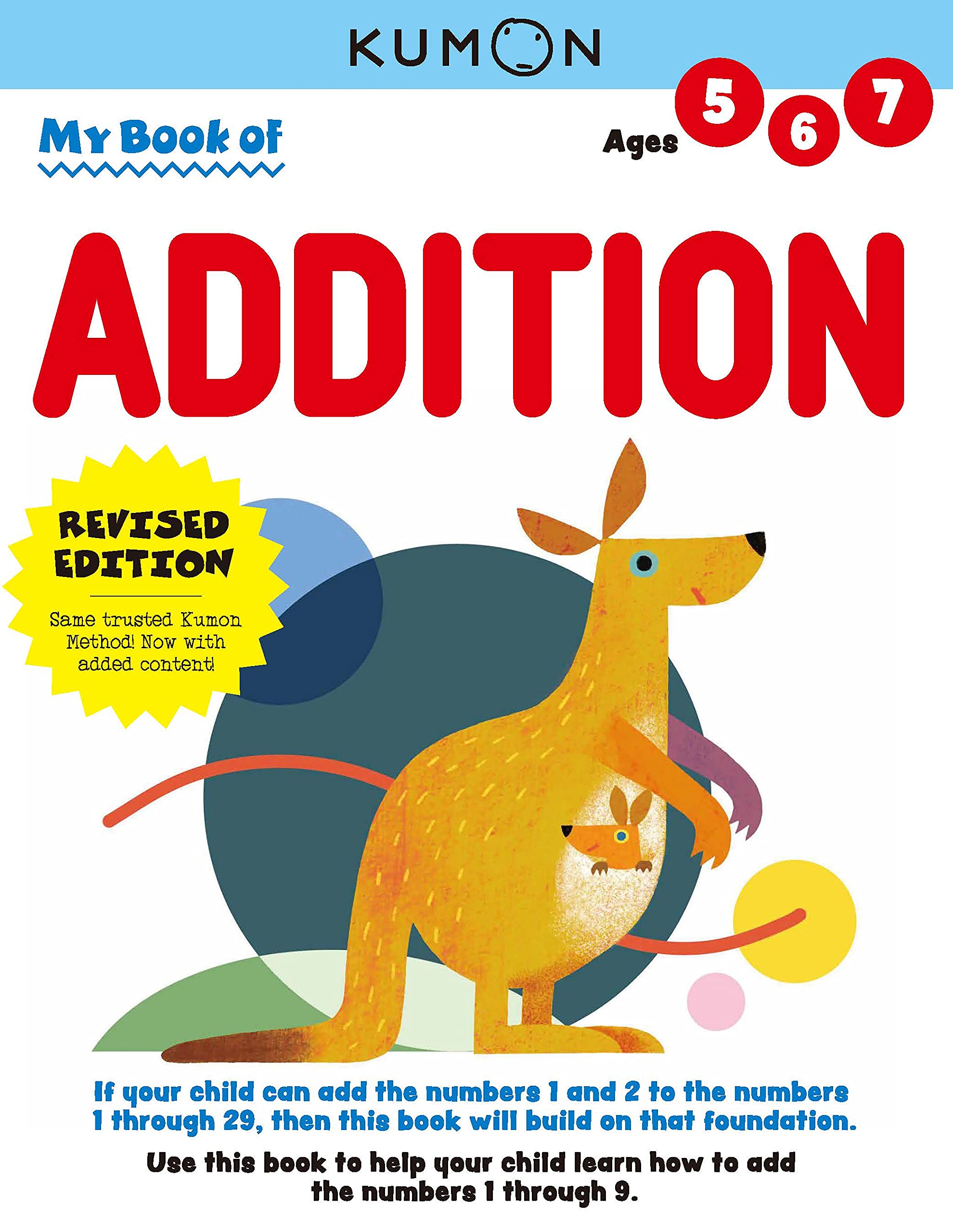 Kumon My Book of Addition (Revised Edition, Math Skills), Ages 57, 80