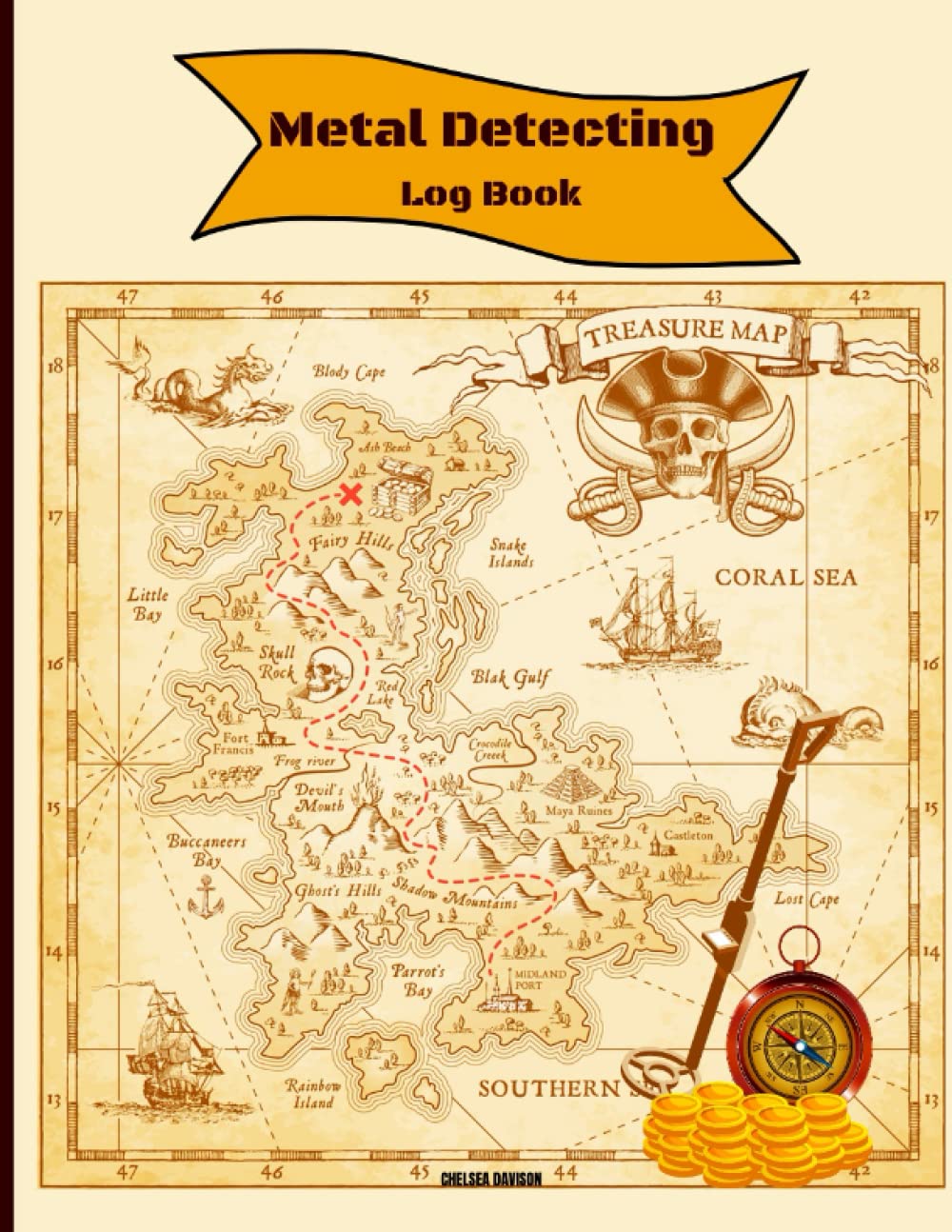 Metal Detecting Log Book Track Discovery of Metals, Coins, and Other