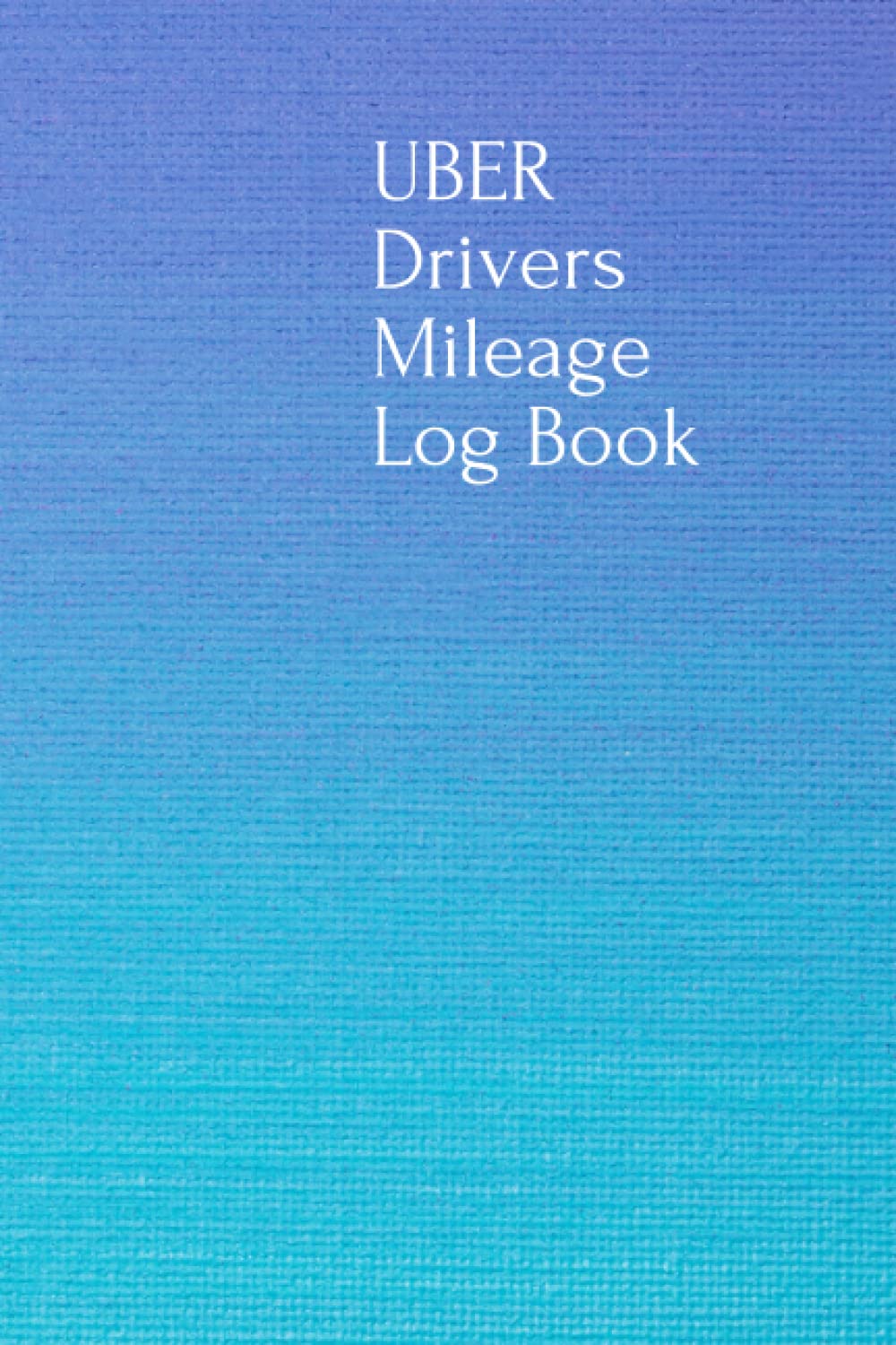 Uber Driver Mileage Log Book for recording miles for reimbursement or tax purposes. by Juker