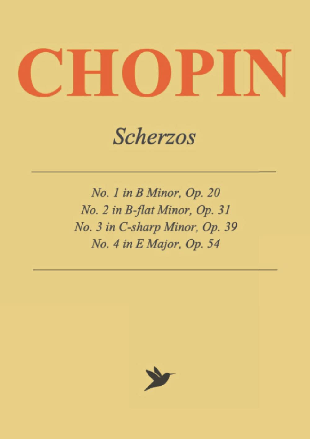 Frederic Chopin Scherzos No. 14 Complete Piano Sheet Music by