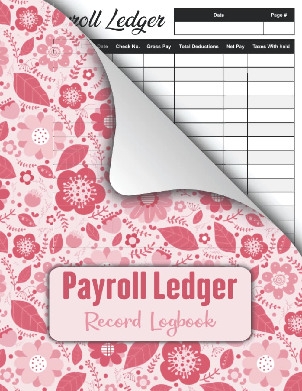 Payroll Ledger Record Logbook Financial Record Keeping Notebook For