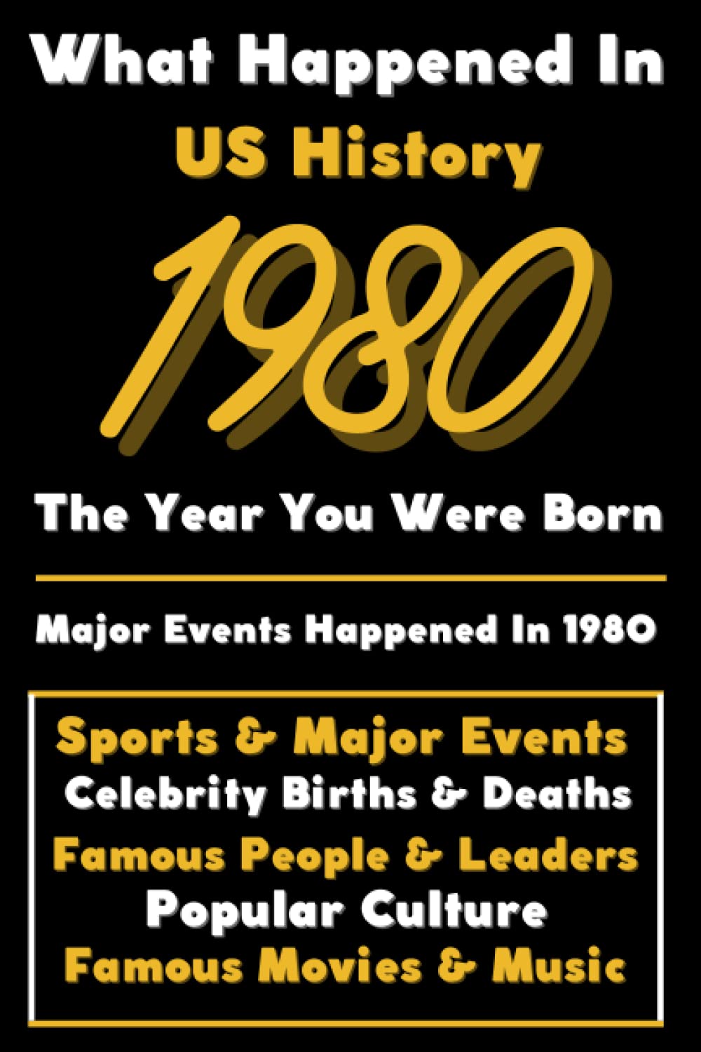 What Happened In US History 1980 The Year You Were Born Special Gift