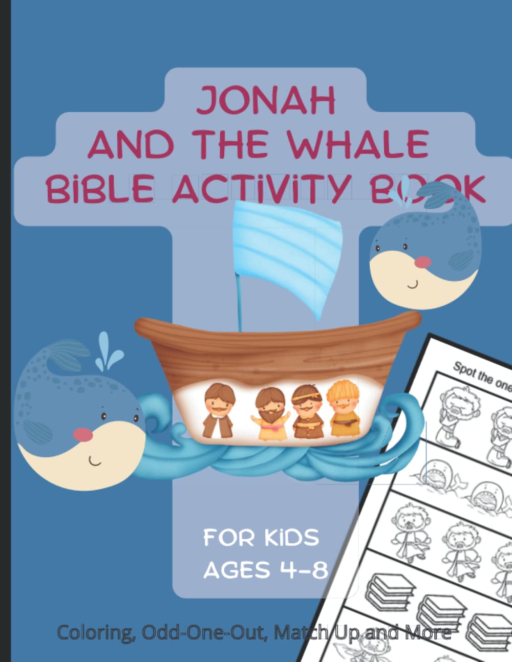 Jonah and the Whale Activity Book for Kids Ages 4 to 8: 35 Coloring ...
