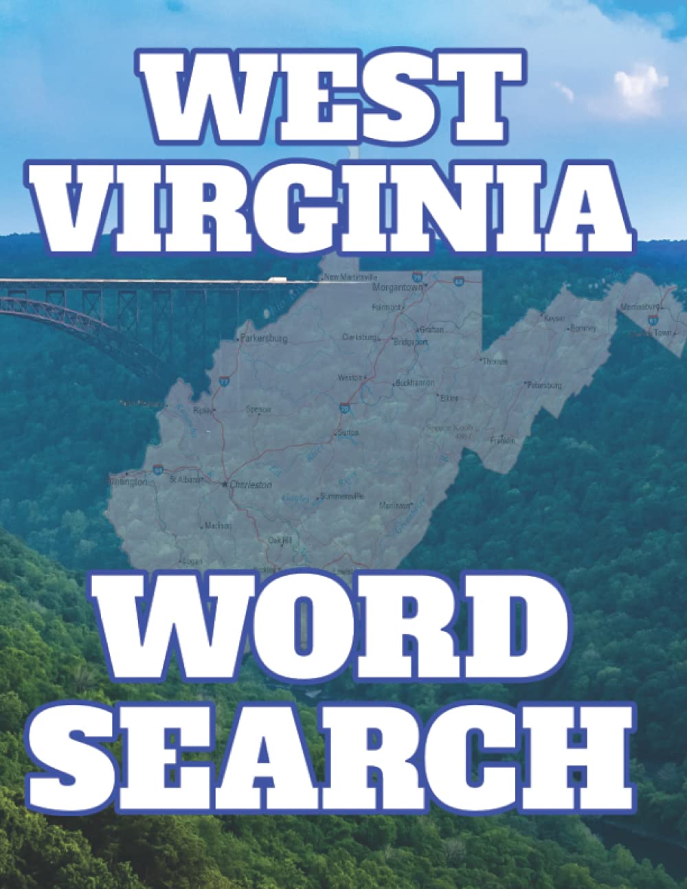 West Virginia Word Search Perfect Gift from Mountain State for Puzzle