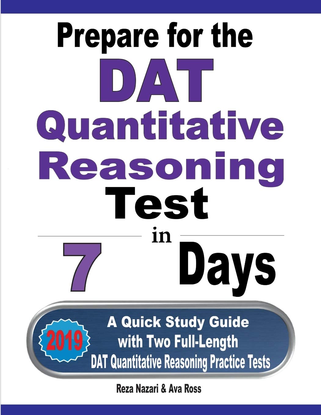 Prepare for the DAT Quantitative Reasoning Test in 7 Days A Quick