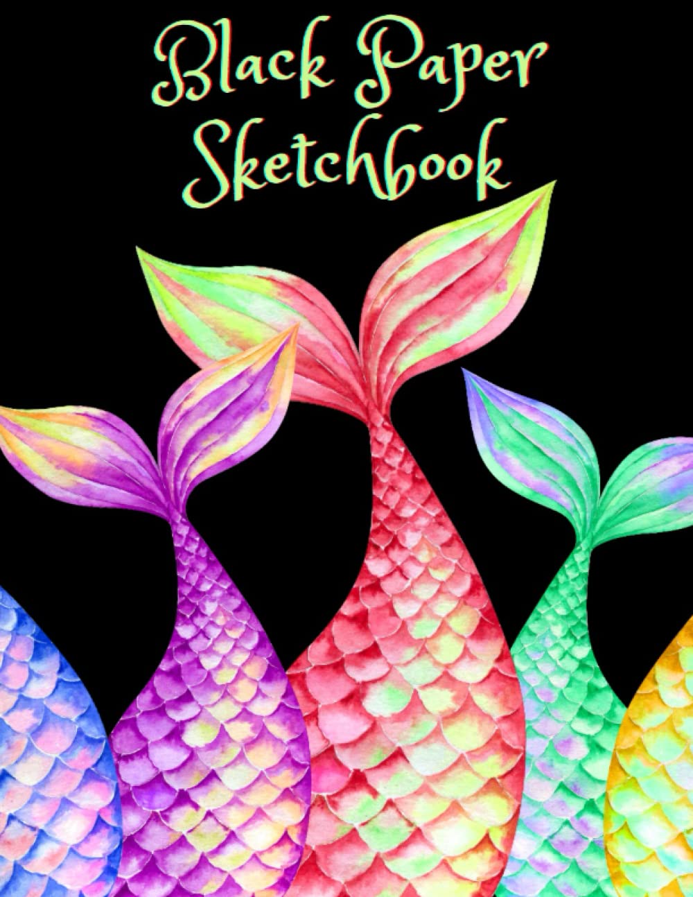 Black Paper Sketchbook Large Black Page Sketchbook for Gel Pens, Chalk