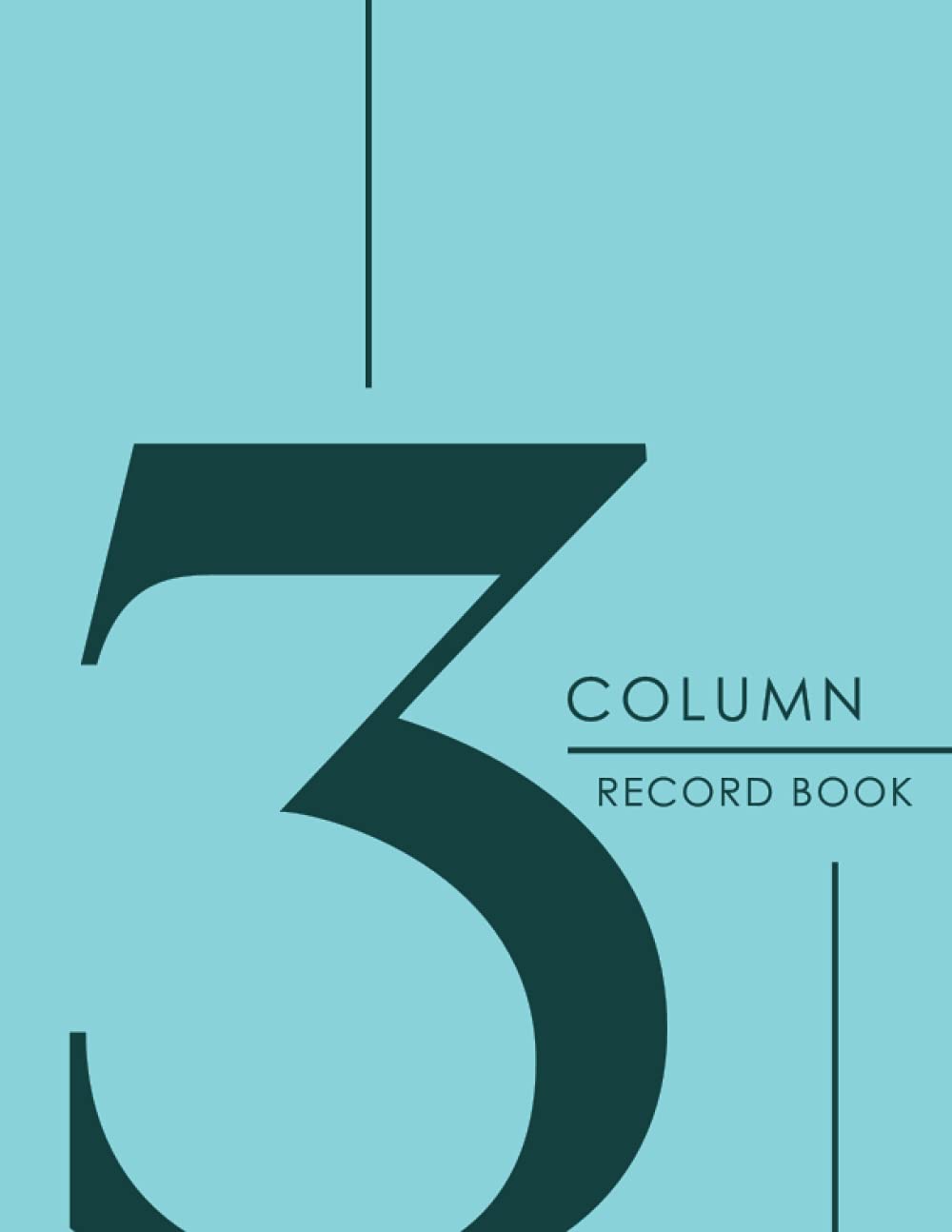 3 Column Record Book Three Column Pad Letter Size for Bookkeeping