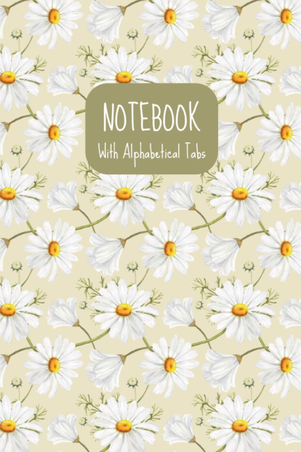 A5 Notebook With Alphabetical Tabs A to Z Index Lined Journal With