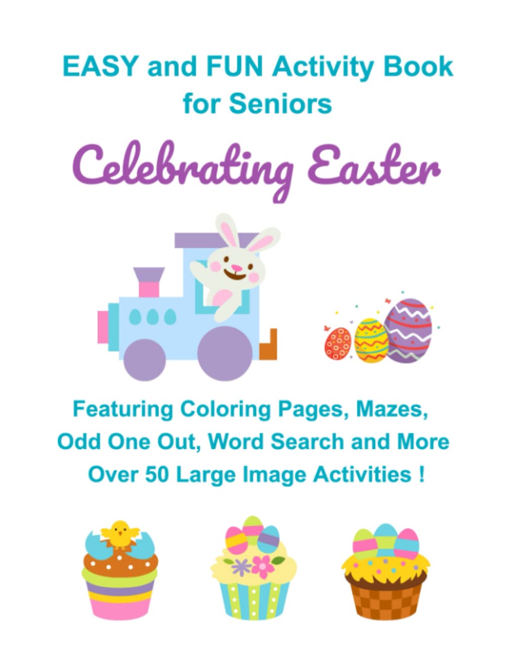 Easy and FUN Activity Book for Seniors Celebrating Easter Featuring