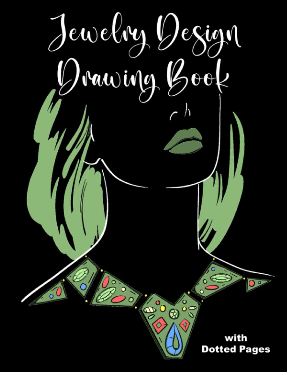 Jewelry Design Drawing Book with Dotted Pages Craft Sketchbook for