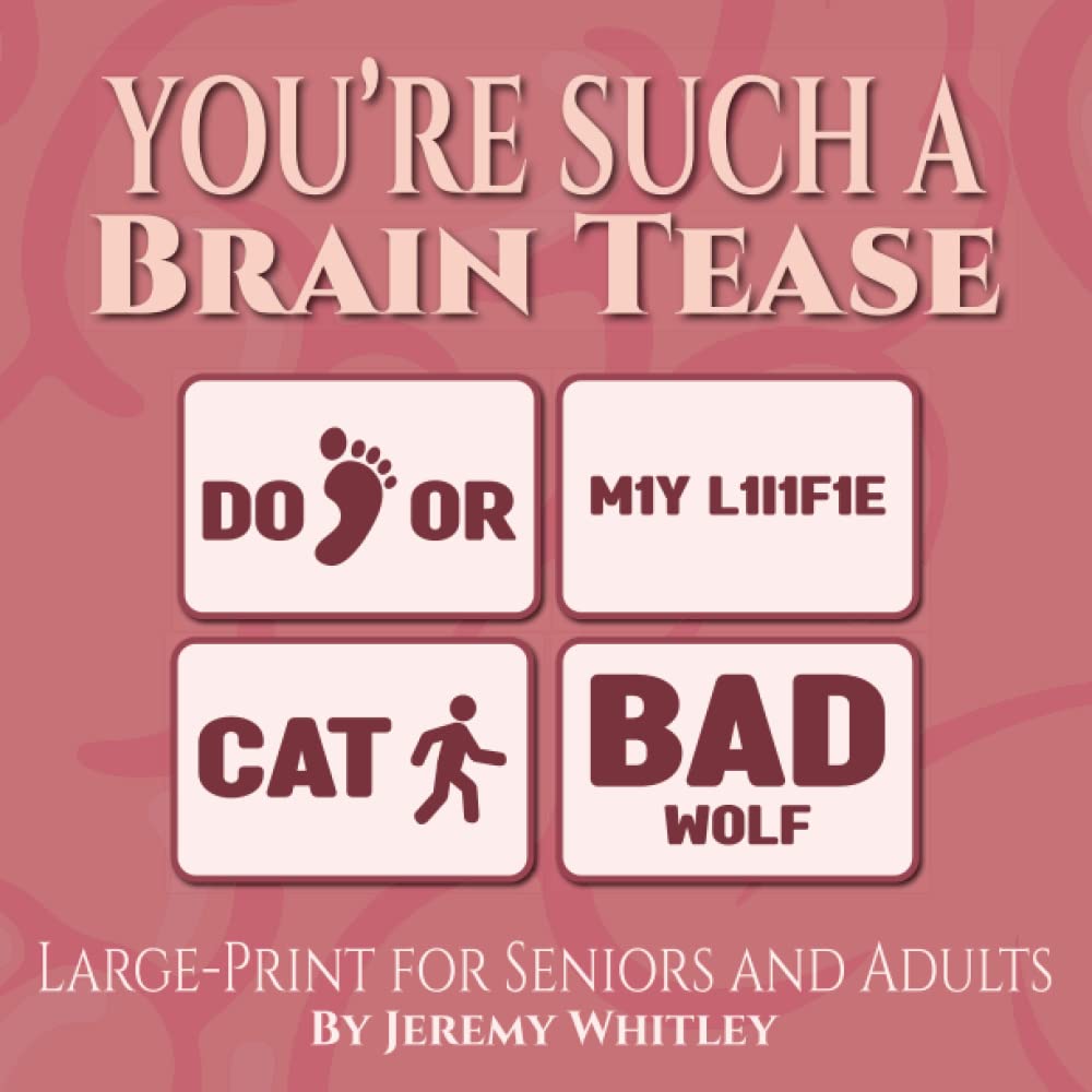 You're Such a Brain Tease LargePrint Visual Word Puzzle Book for