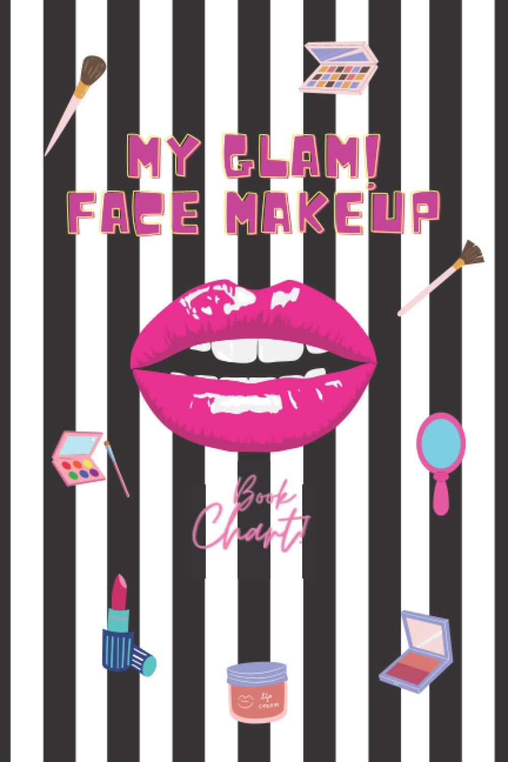 My Glam Face Makeup Book Chart Reference Face Chart for Makeup Artists