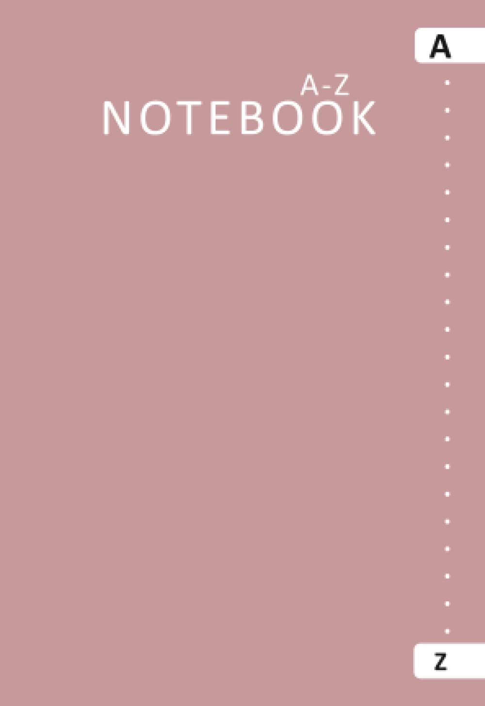 A To Z Notebook Alphabet Index Notebook A6 Alphabetical Notebook with Tabs 6 Pages per