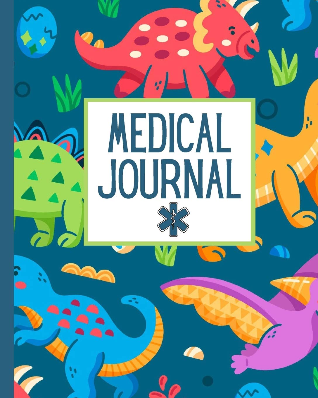 Medical Journal Dinosaur Child's Medical Record Organizer Health