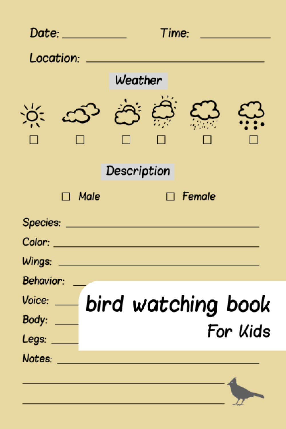 Bird Watching Book For Kids Bird Watching Log Book for Kids, Gifts For