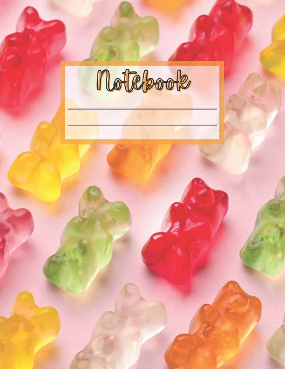 Gummy Bear Notebook Colorful notebook perfect for kids, school, or