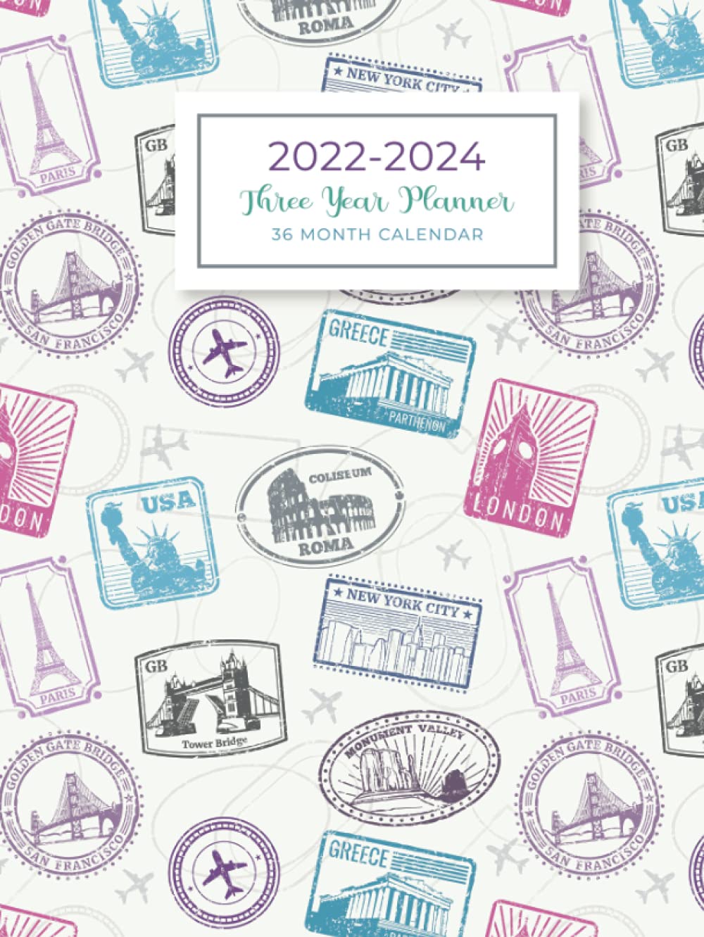 2022 2024 Three Year Planner 36 Month Calendar Schedule Planner See
