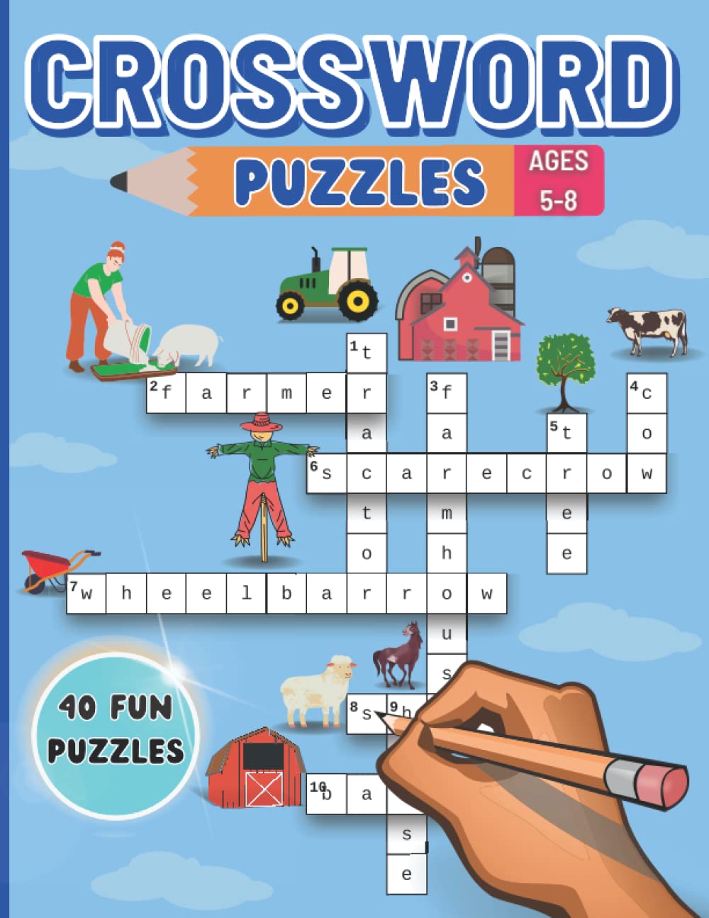 Crossword Puzzles For Kids Ages 58 My First Crosswords Workbook, Easy