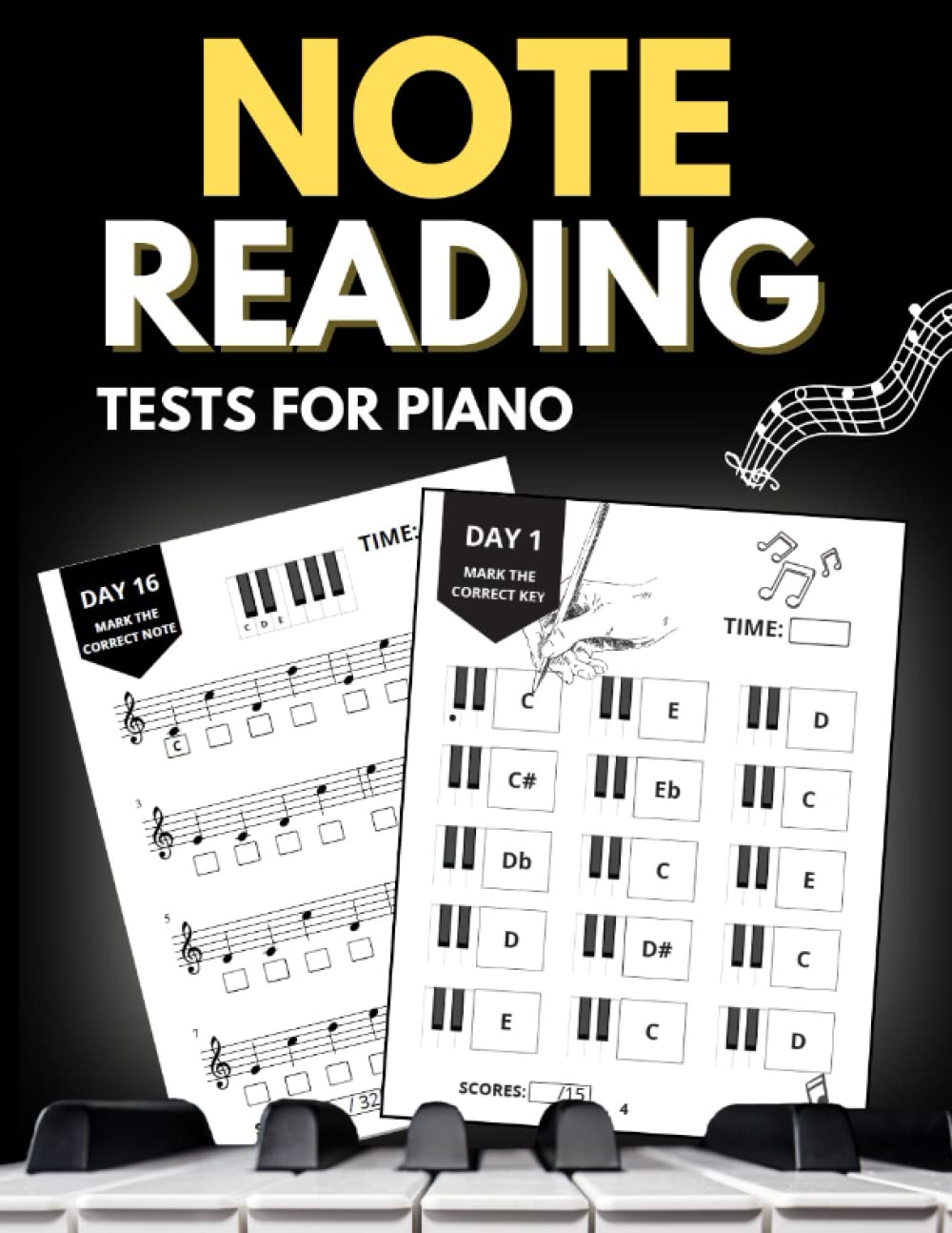 Note Reading Tests For Piano 130 Days Of Exercises, Piano Student