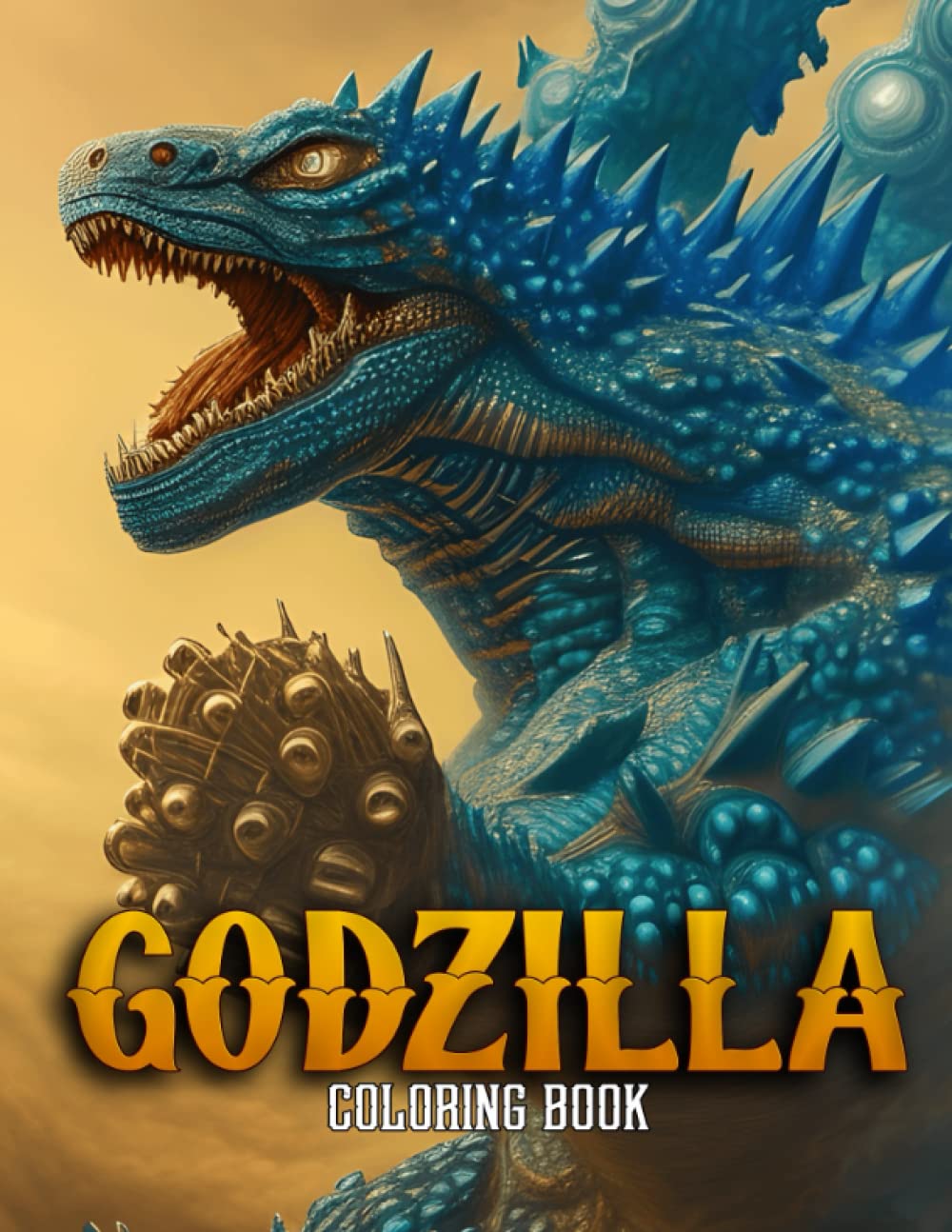 Godzilla Coloring Book: Godzilla Monster For Adults Designed For Stress