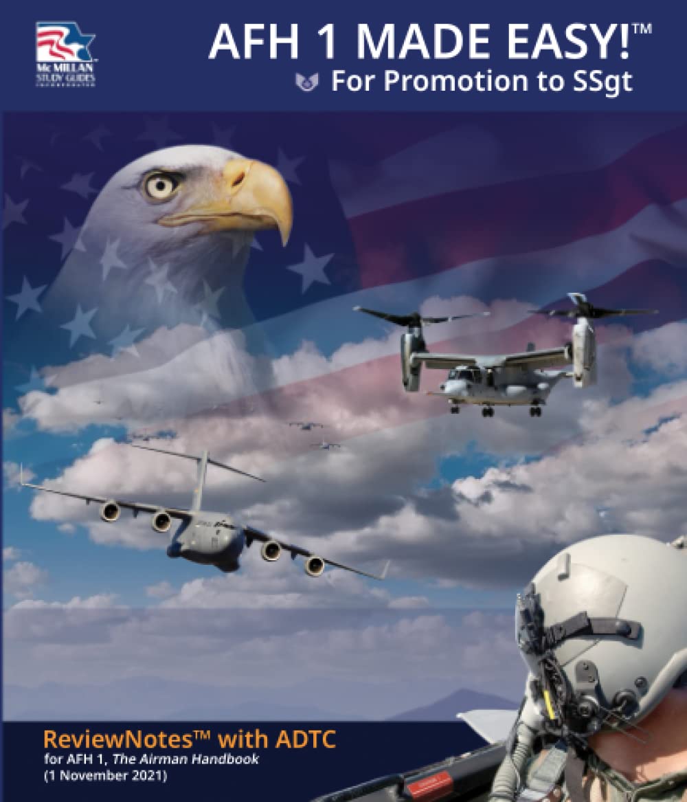 20212023 AFH 1 Made Easy! For Promotion to SSgt by McMillan Study