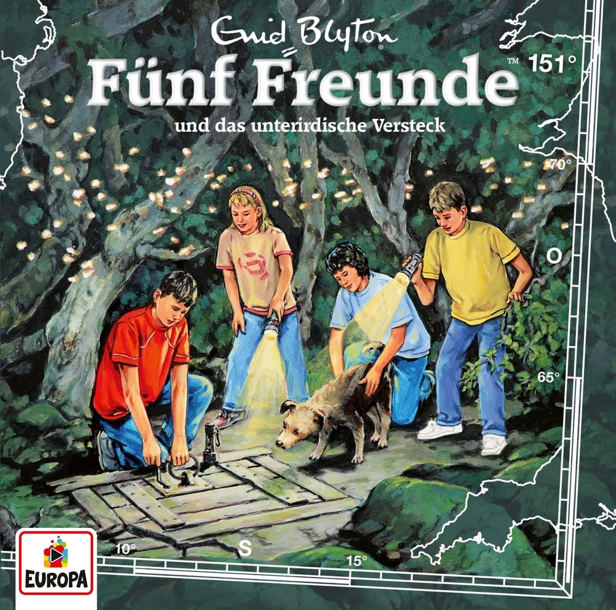 Fünf Freunde und das unterirdische Versteck book cover