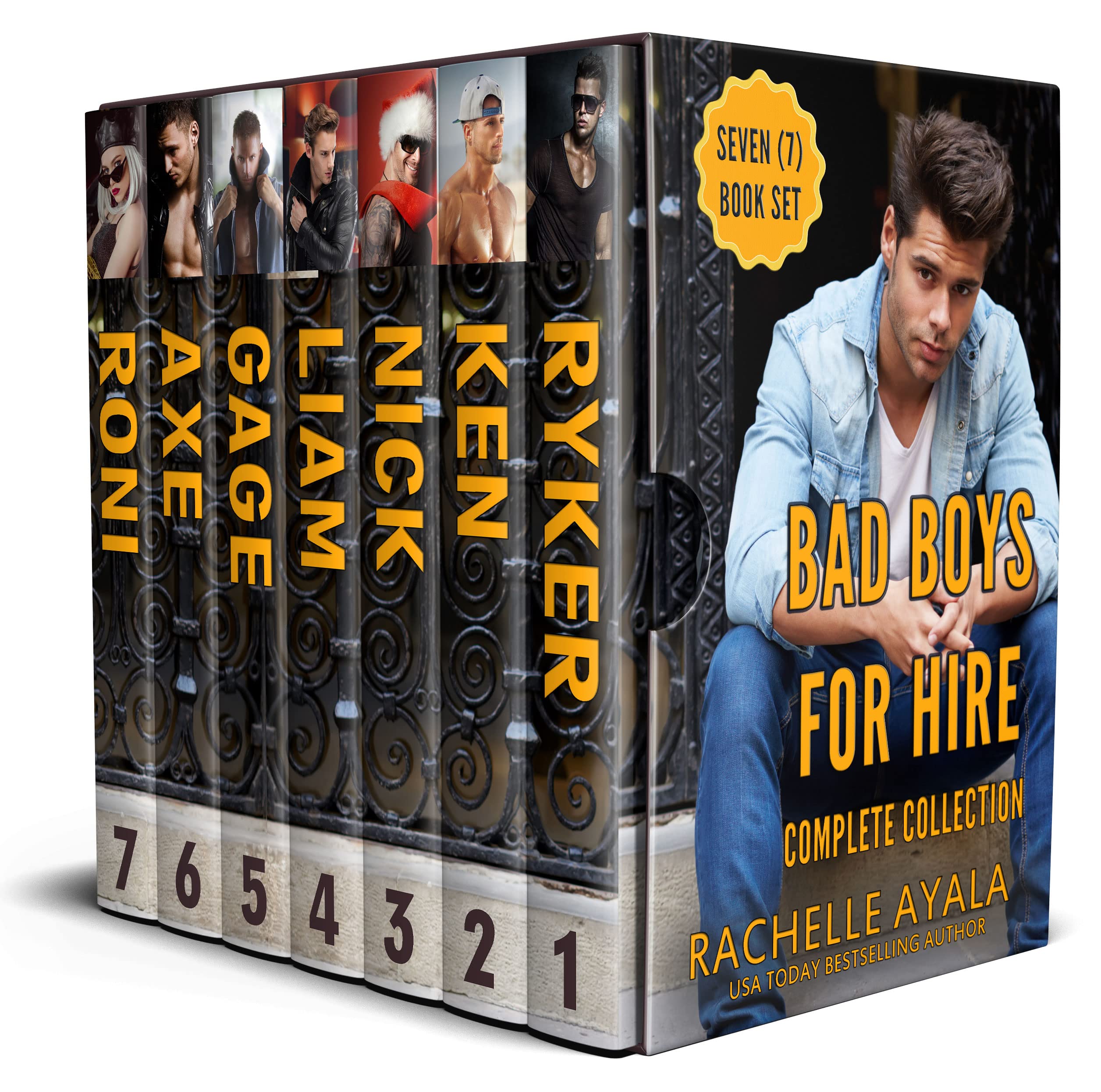 Bad Boys for Hire Complete Collection: (7 hot and romantic stories of enemy bikers, soul mates, fake relationships, forbidden lovers, secret crushes, surprise ... lovers!)