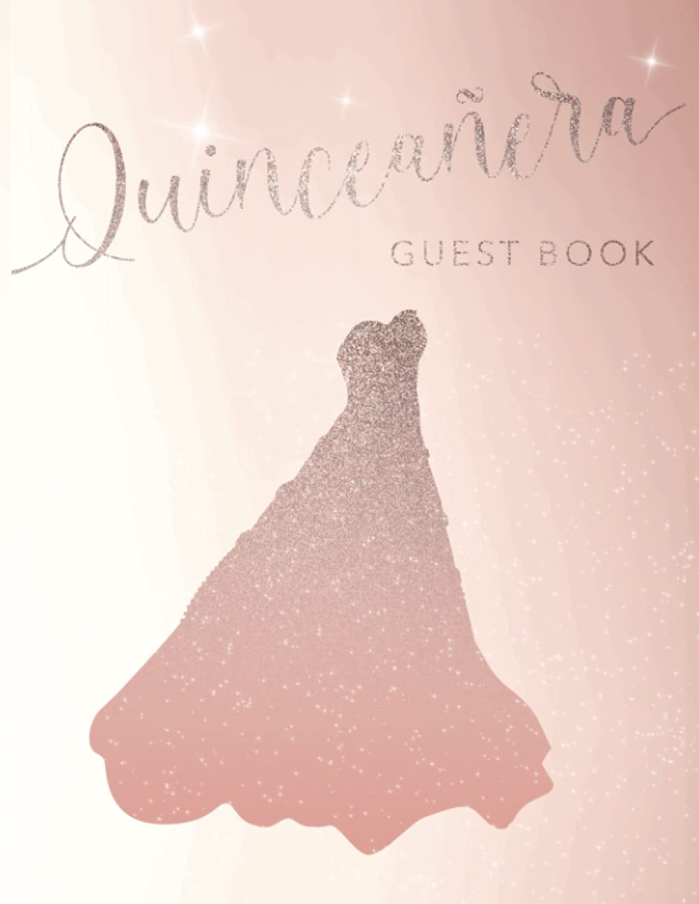Quinceañera Guest Book Libro de Firmas para Quinceañeras Rose Gold