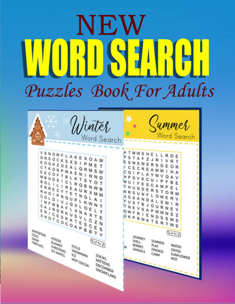 New Word Search Puzzles Book For Adults New Large Print Word Search