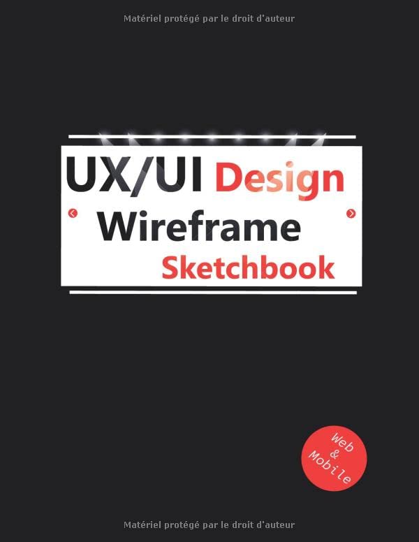 UI/UX Design Wireframe Sketchbook: (Black Cover) Easy method to ...