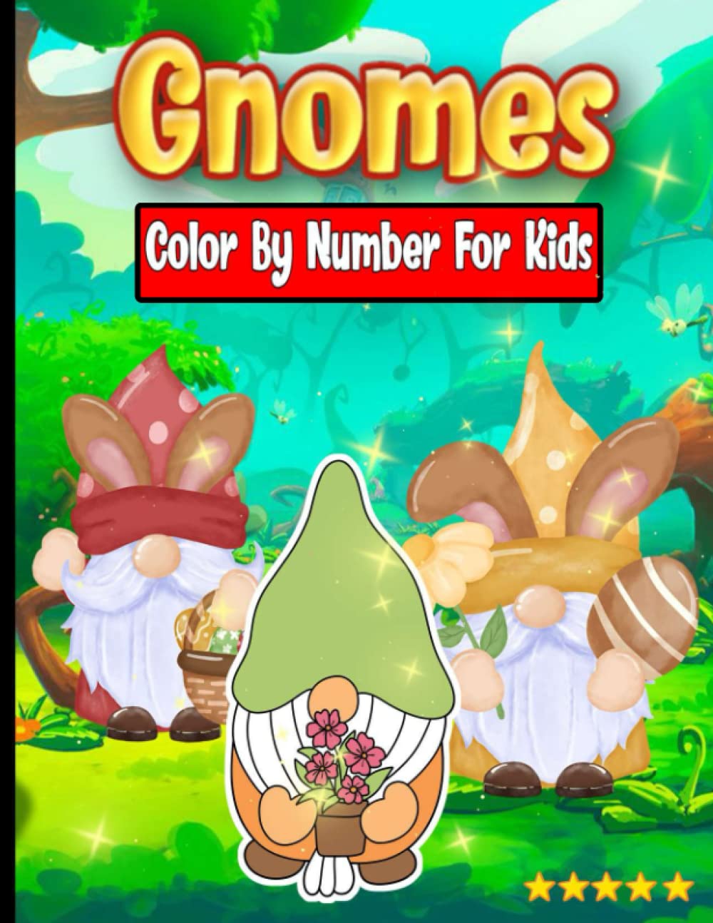 Gnomes Color By Number For Kids: Beautiful Gnomes Color By Number For ...