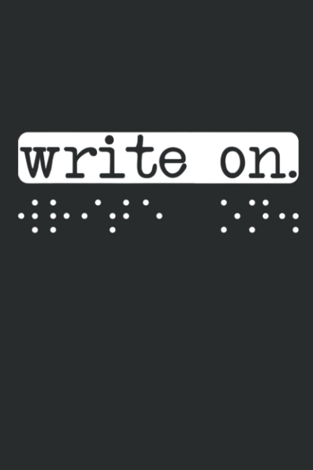 Write On Notebook Braille Visually Impaired Blind Awareness Letter