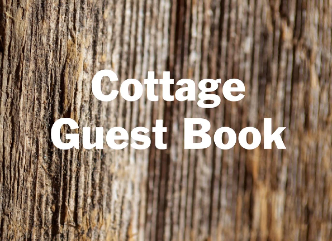 Cottage Guest Book Vacation home visitors book by Ray Allen Goodreads