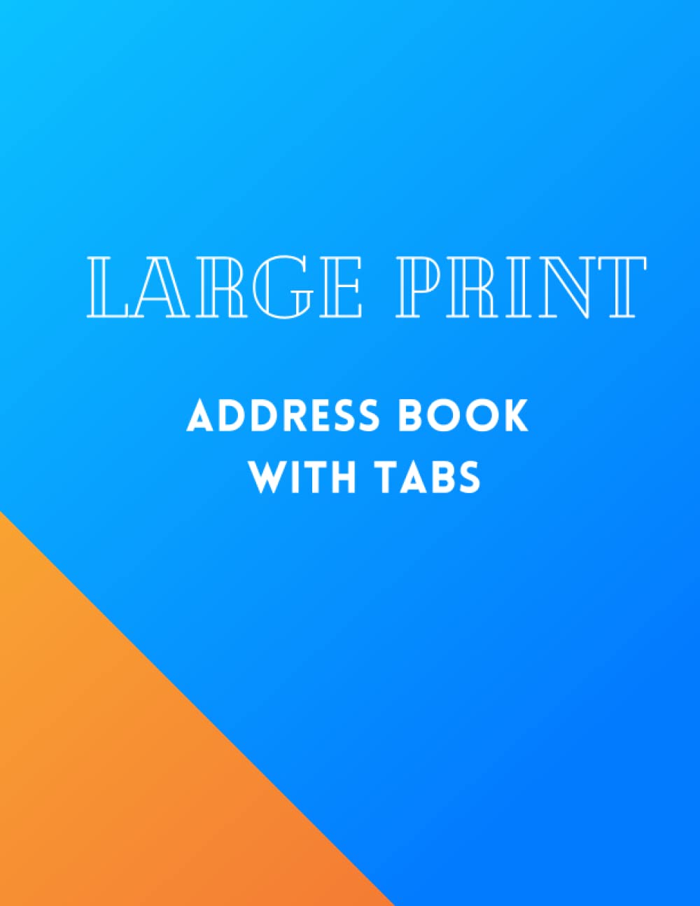 Telephone and Address Book with Tabs Address Book Large Print for