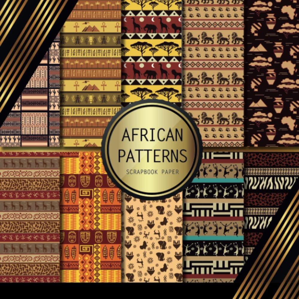 Scrapbook Paper: African Patterns: Double Sided Craft Paper For Card ...