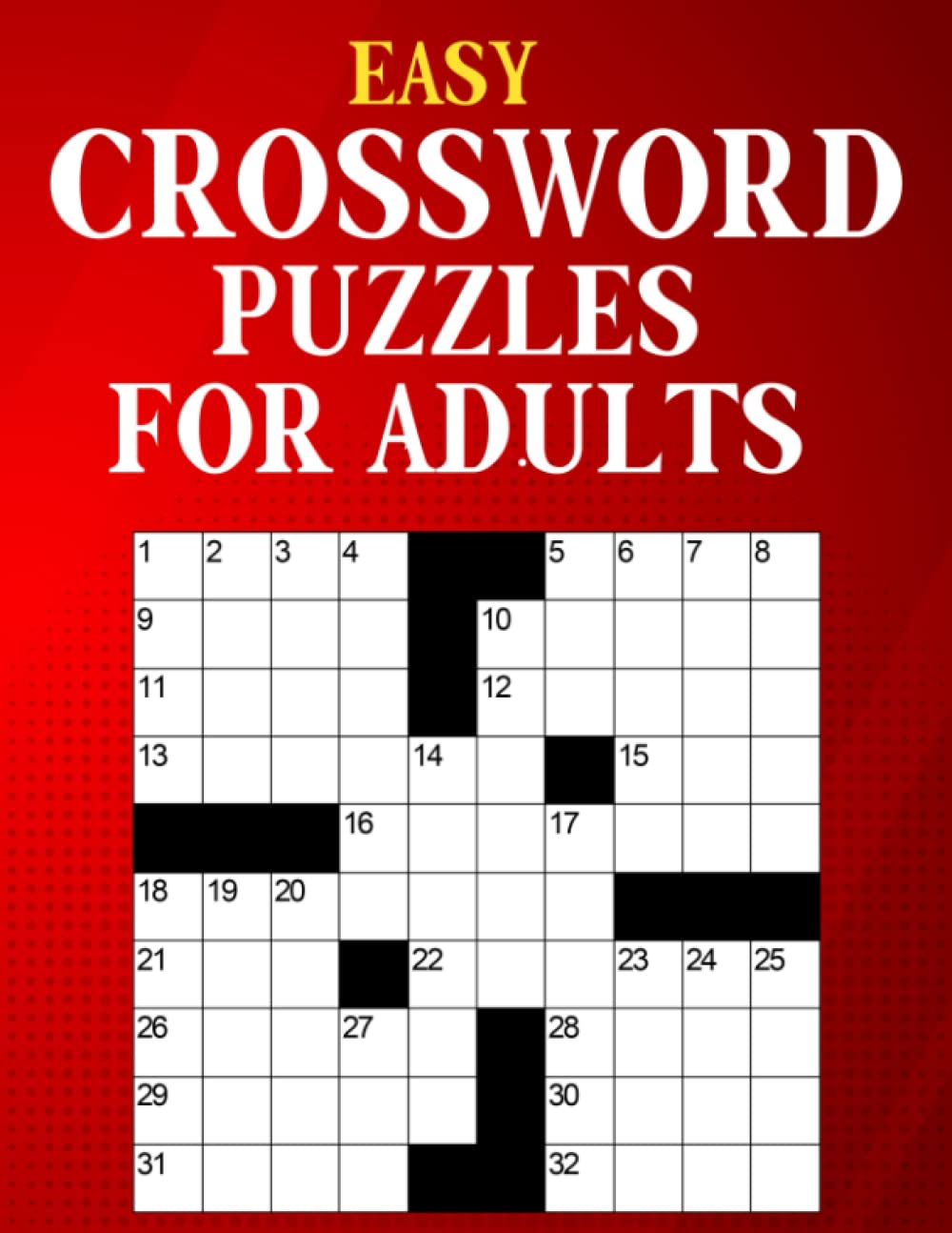 Easy Crossword Puzzles For Adults Easy Crossword Book with Puzzles for