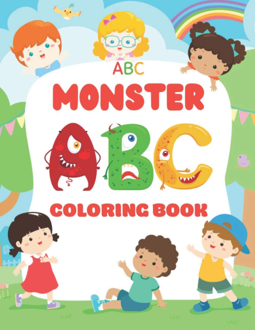 ABC Monster Coloring Book Activity Book Teaches ABC, Letters & Words