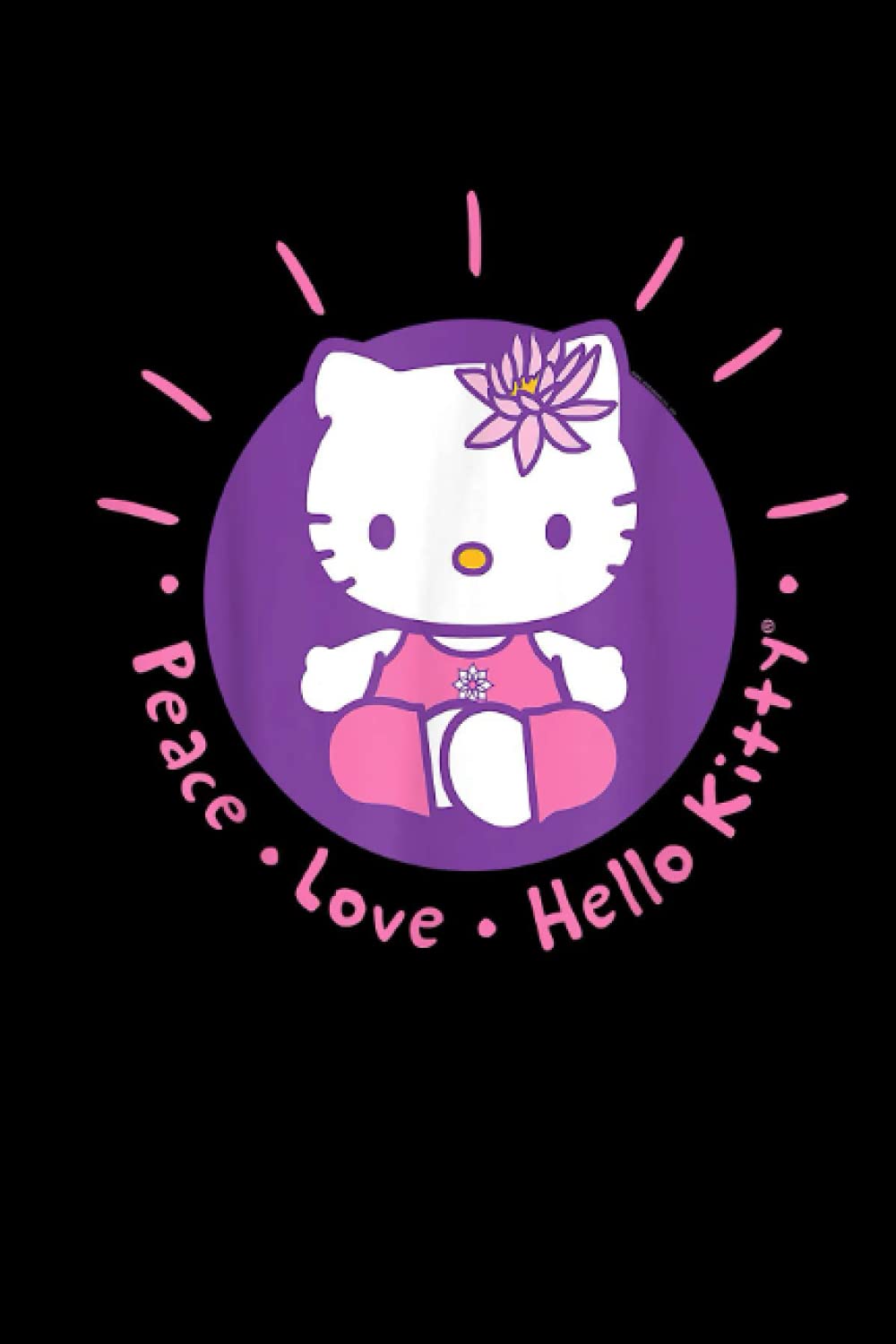 Hello Kitty Yoga Peace Love Lotus Meditation Best Yoga Day Gift 2021