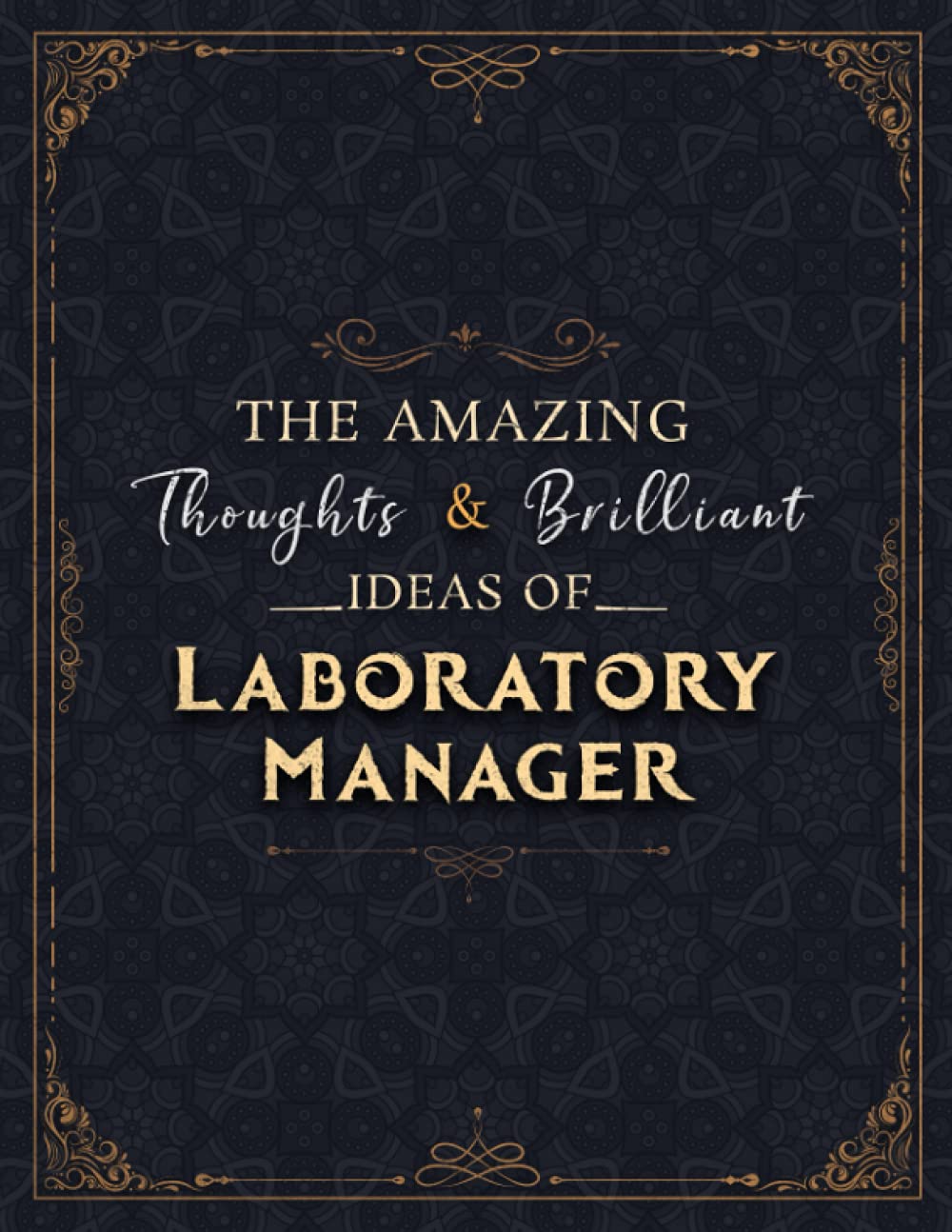Laboratory Manager Sketch Book The Amazing Thoughts And Brilliant