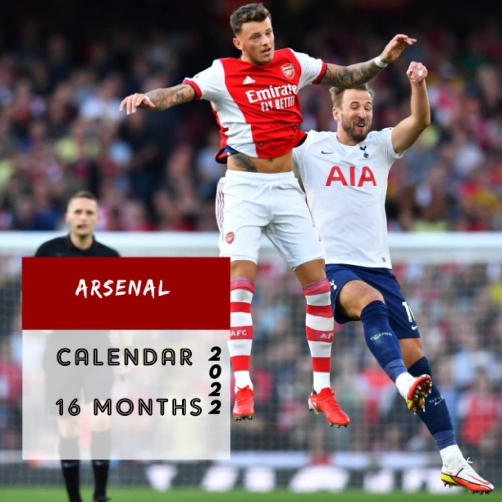 Arsẹnal 2022 Calendar Football Club Calendar 2022, January 2022