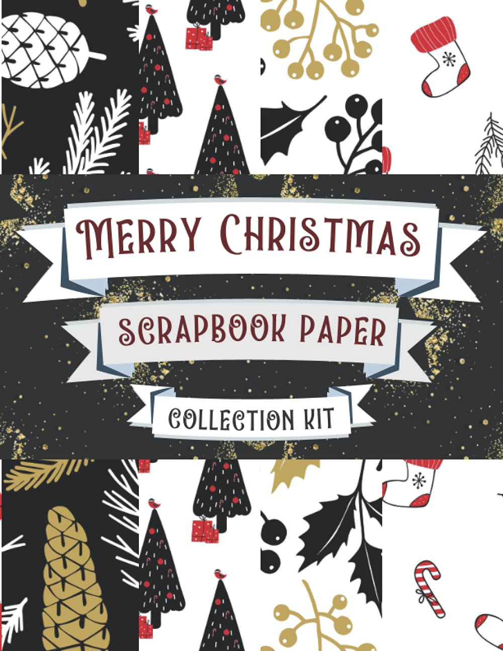 Merry Christmas Scrapbook Paper Collection Kit: 8x11" Scrapbooking ...