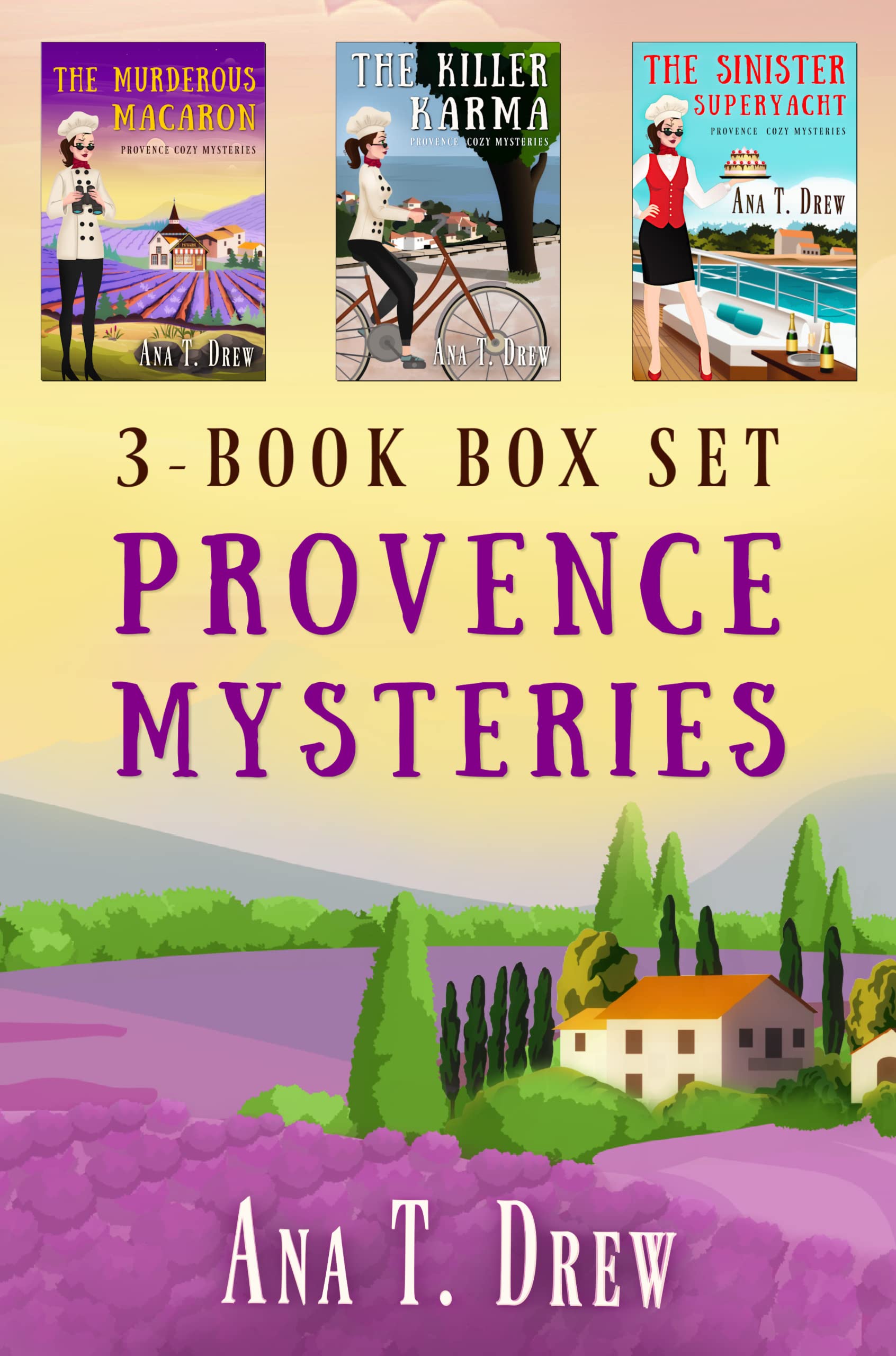 Provence Mysteries Box Set — 3 twisty and humorous detective novels