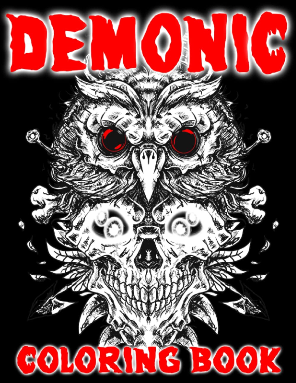 Demonic Coloring Book: Stress Relieving Coloring Book For Adults ...