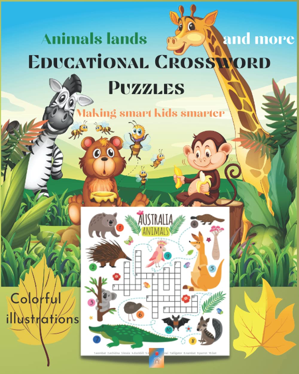 Animals lands and more Educational Crossword Puzzles Making smart kids