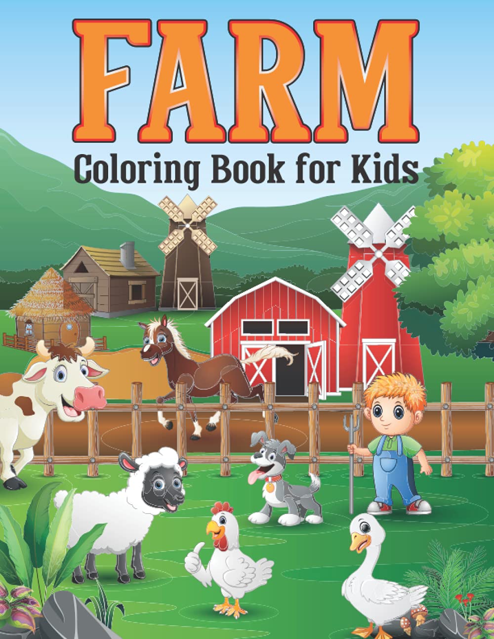 Farm Coloring Book for Kids: Keep Calm and Color on Coloring Book Farm