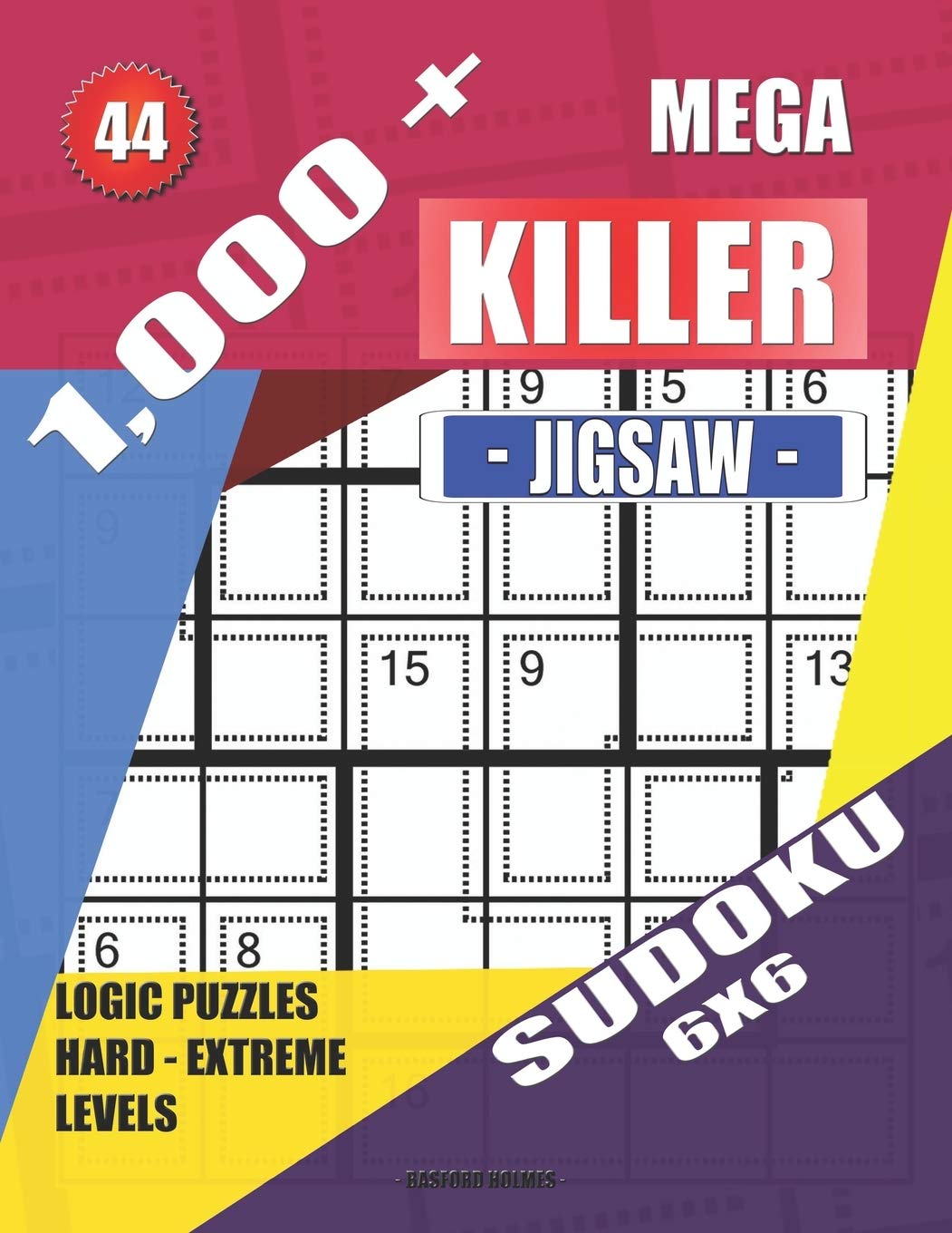1 000 Mega Jigsaw Killer Sudoku 6x6 Logic Puzzles Hard Extreme 