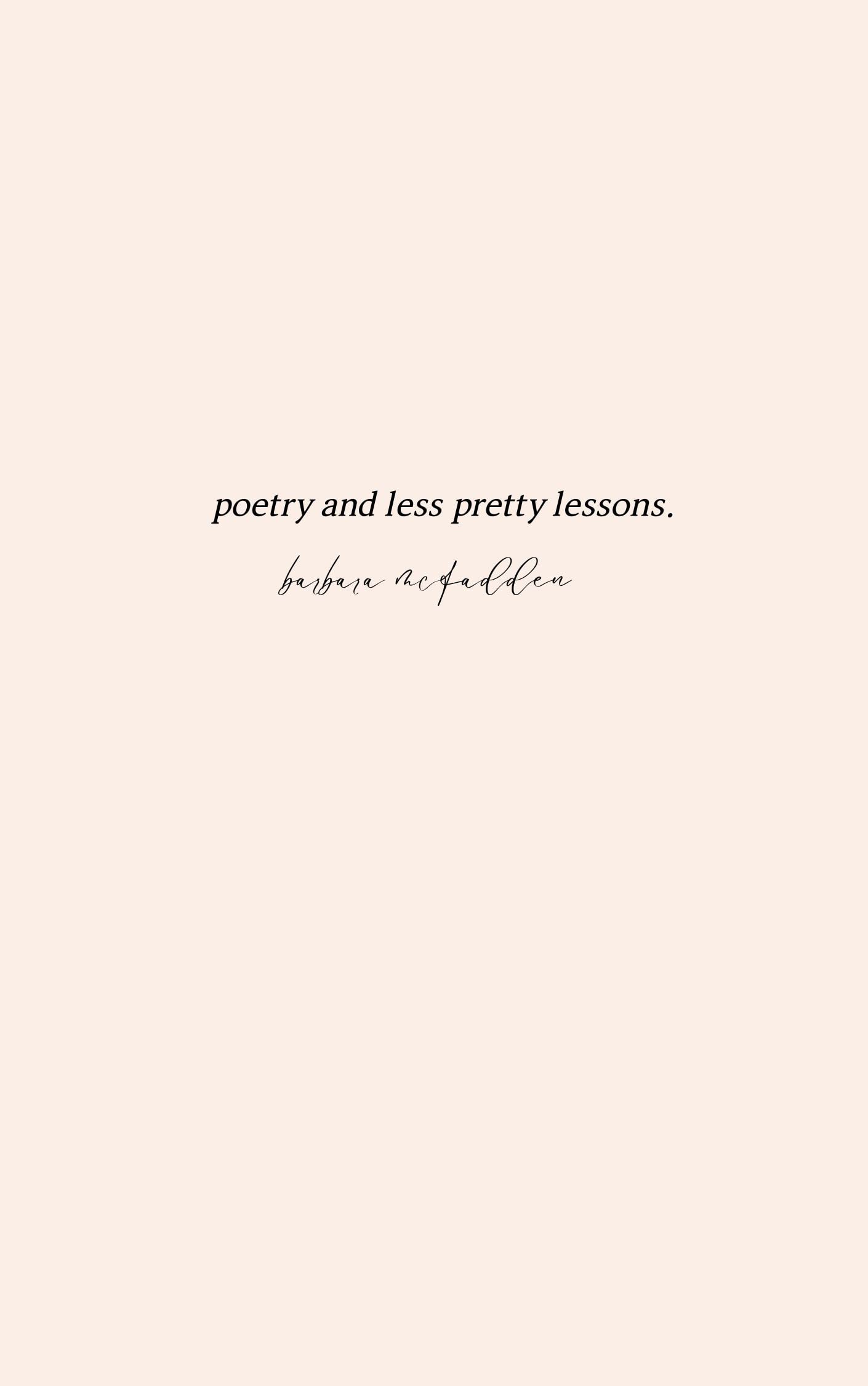 Slightly Less Pretty poetry and less pretty lessons by Barbara Mcfadden | Goodreads