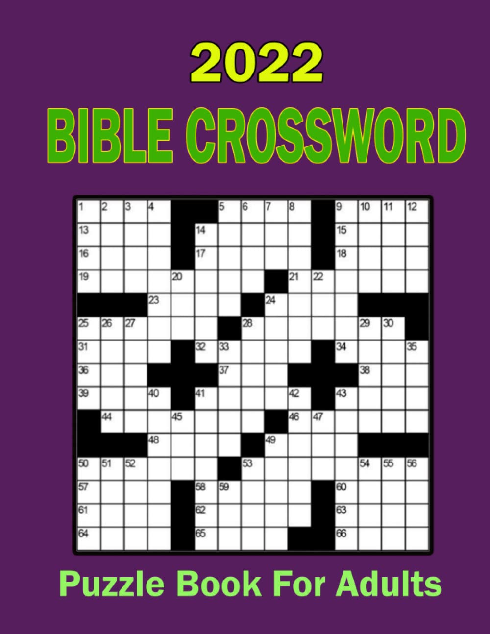 2022 Bible Crossword Puzzle Book For Adults Christian & Religious
