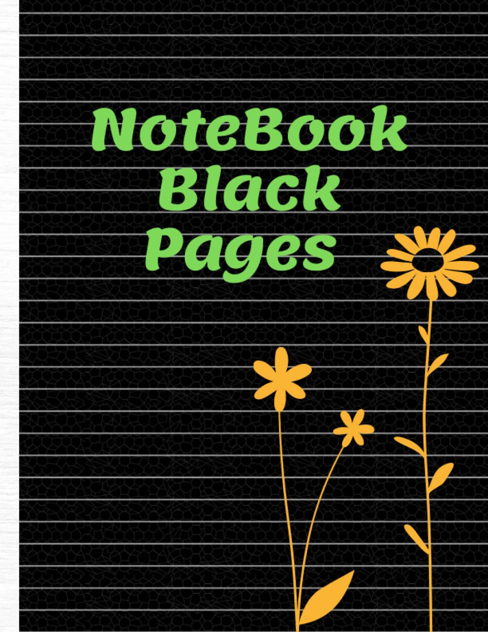 Black Pages Notebook For White Ink and Gel Pens Black Paper Lined