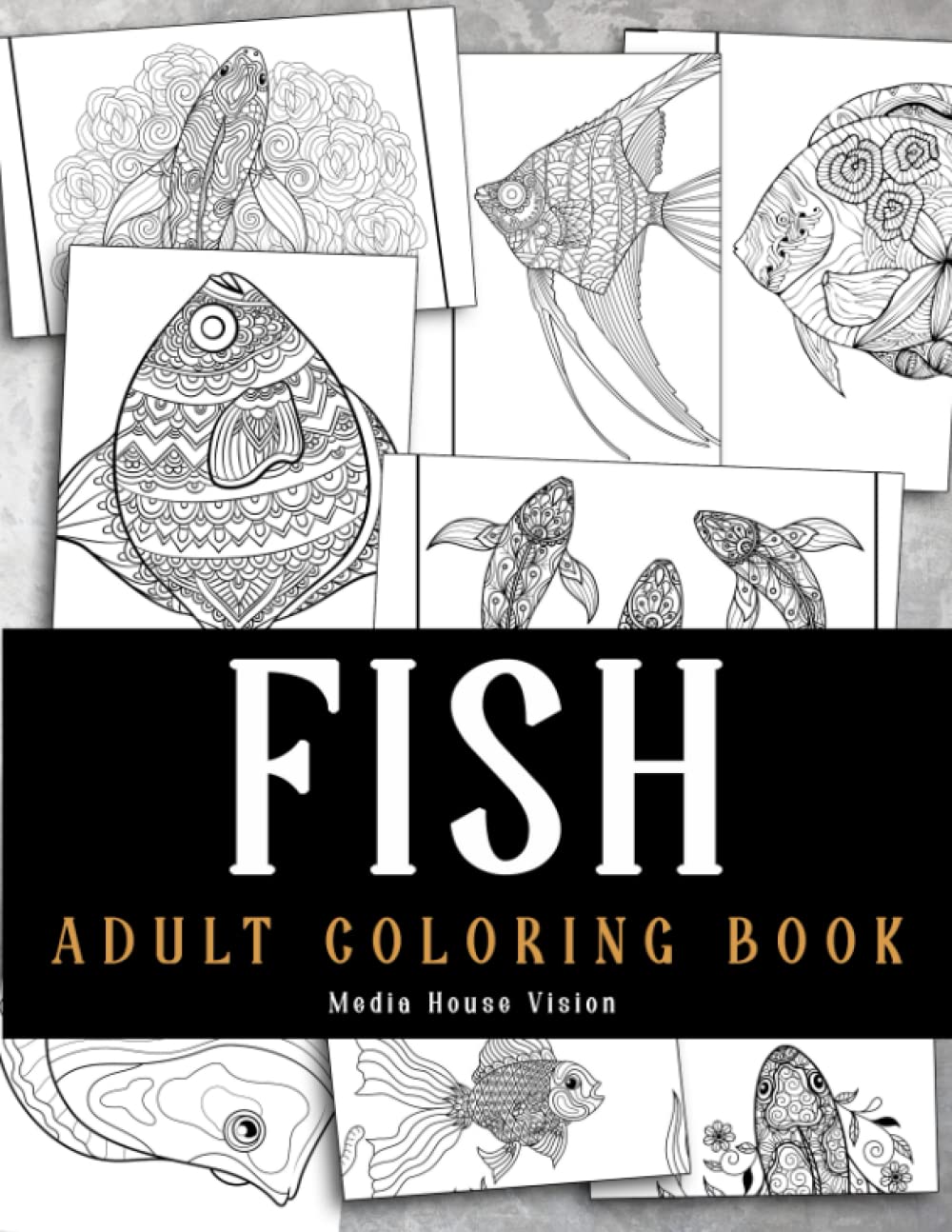 Fish Adult Coloring Book: Fish Coloring Book for Adults | Drawing Fish ...